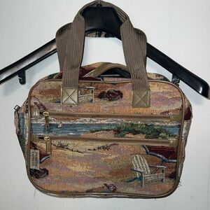 Vintage Tapestry Pioneer Express Overnight Travel Bag Luggage Beach Print.